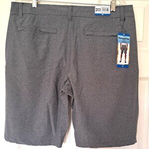 Brand New Hang Ten Logo Men's Hybrid Shorts Stretch Fabric Charcoal Size 36
